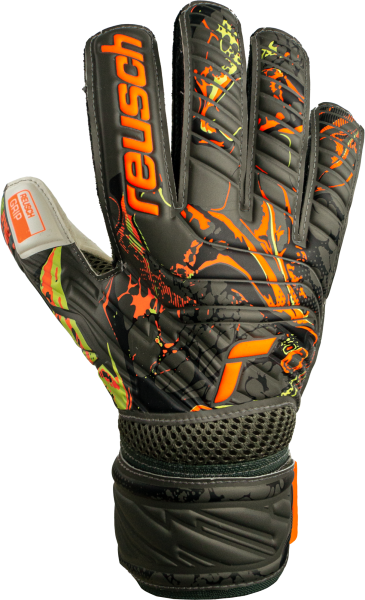 Reusch Attrakt Grip 5370018 5556 green grey front